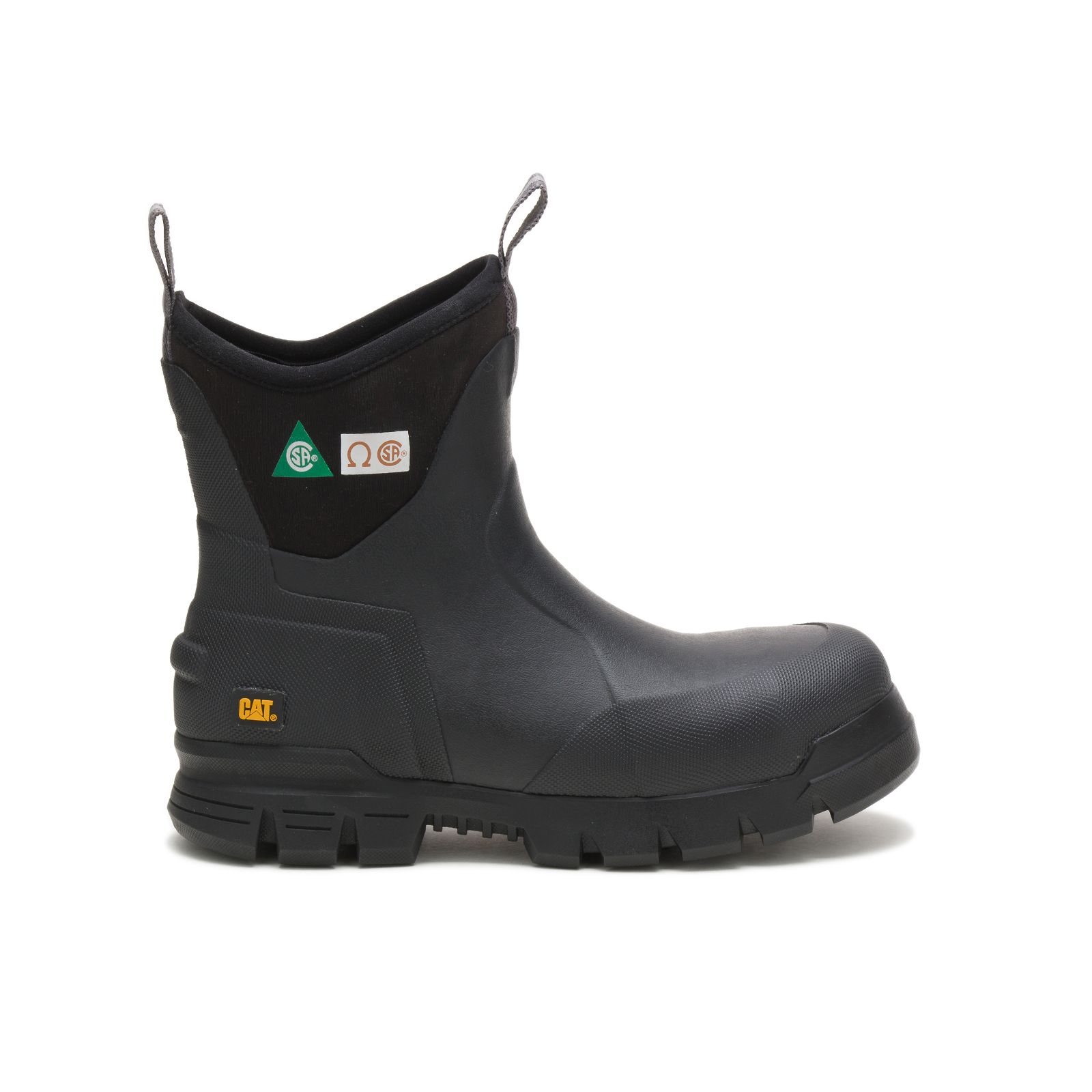 Caterpillar Stormers 6" Steel Tå Csa Gummistövlar Dam Svarta | SE-49806